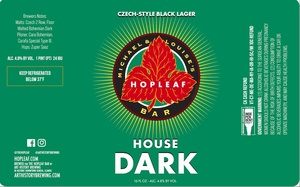 House Dark Czech Style Black Lager March 2023