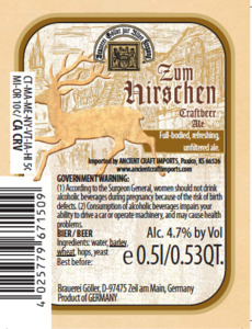 Brauerei GÖller Zum Hirschen March 2023