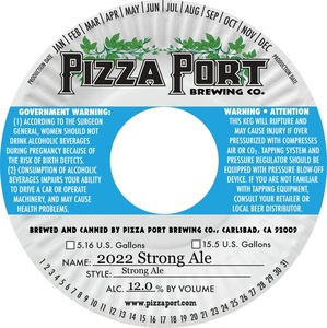 Pizza Port Brewing Co 2022 Strong Ale