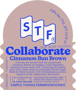 Simple Things Fermentation Collaborate Cinnamon Bun Brown May 2023