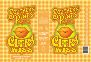 Southern Pines Brewing Company Citra Kiss May 2023