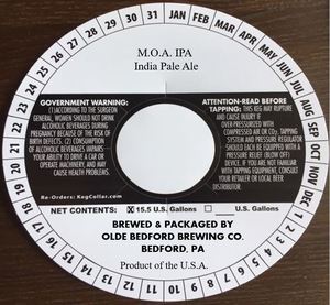 Olde Bedford Brewing Co. M.o.a. IPA April 2023