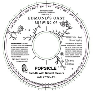Edmund's Oast Brewing Co. Popsicle April 2023