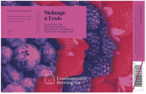 Commonwealth Brewing Co Melange A Trois April 2023