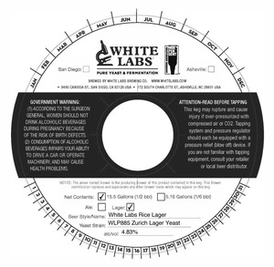 White Labs Rice Lager Wlp885 Zurich Lager Yeast April 2023