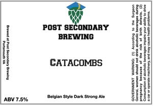 Post Secondary Brewing Catacombs April 2023