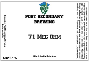 Post Secondary Brewing 71 Meg Ohm