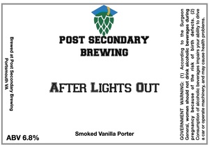 Post Secondary Brewing After Lights Out