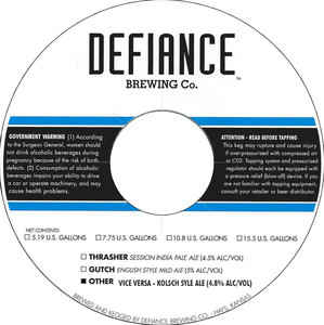 Defiance Brewing Co. Vice Versa