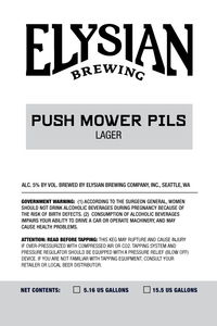 Elysian Brewing Company Push Mower Pils