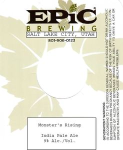 Epic Brewing Monster's Rising April 2023