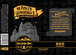 Red Lodge Ales Kenneth The Humble's Royal Brown Ale April 2023