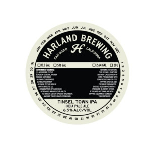 Harland Brewing Tinsel Town IPA April 2023