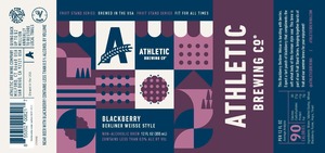 Athletic Brewing Company Blackberry Berliner Weisse Style April 2023