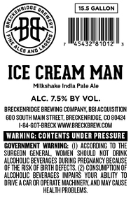 Breckenridge Brewing Company, Bbi Acquisition Ice Cream Man April 2023