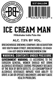 Breckenridge Brewing Company, Bbi Acquisition Ice Cream Man