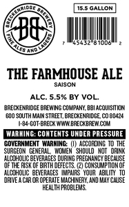 Breckenridge Brewing Company, Bbi Acquisition The Farmhouse Ale