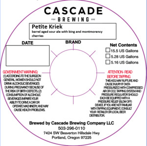 Cascade Brewing Petite Kriek