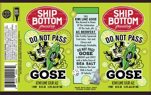 Ship Bottom Brewery Do Not Pass Gose April 2023