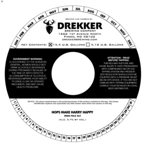 Drekker Brewing Company Hops Make Harry Happy April 2023