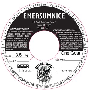Emersumnice Brewery One Goat