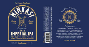 Ninkasi Brewing Company Eclipsosuarus Hazy Imperial IPA April 2023