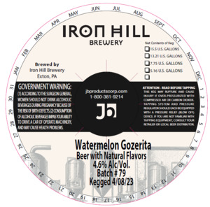 Iron Hill Watermelon Gozerita April 2023