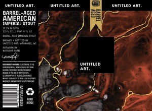 Untitled Art. Barrel-aged American Imperial Stout May 2023