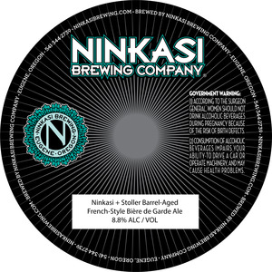 Ninkasi Brewing Company Ninkasi + Stoller Barrel-aged Biere De Garde