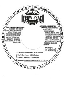 Crow Peak Brewing Co. Cement Ridge Scottish Ale