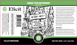 Elicit Brewing Co. Drink This Outside