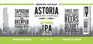 Astoria Brewing Company Astoria IPA May 2023