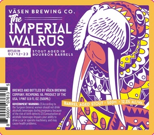 VÄsen Brewing Company The Imperial Walrus May 2023