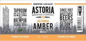 Astoria Brewing Company Astoria Amber Ale May 2023