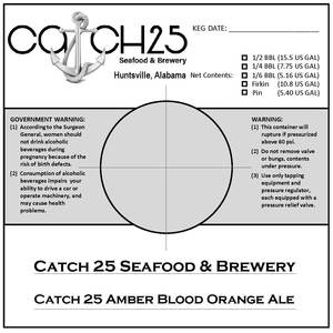 Catch 25 Amber Blood Orange Ale May 2023
