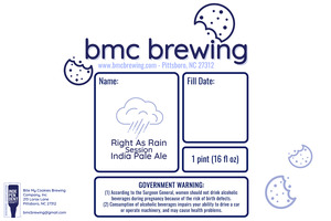 Bmc Brewing Right As Rain Session India Pale Ale