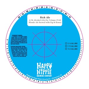 Happy Hippie Brewing Company Rich Ale May 2023