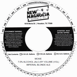 New Magnolia Brewing Co. Moxie