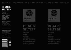 Untitled Art. Black Seltzer May 2023