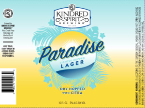Kindred Spirit Brewing Paradise Lager May 2023