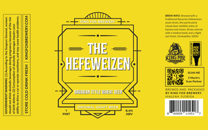 King Fox Brewery The Hefeweizen May 2023