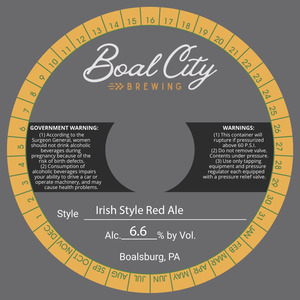 Boal City Brewing Irish Style Red Ale March 2024