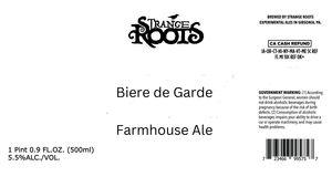 Strange Roots Biere De Garde March 2024