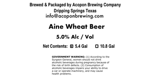 Aine Wheat Beer March 2024