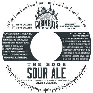Cabin Boys Brewery The Edge Sour Ale March 2024