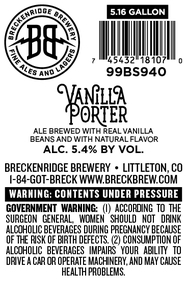 Breckenridge Vanilla Porter