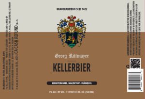Georg Rittmayer Kellerbier March 2024