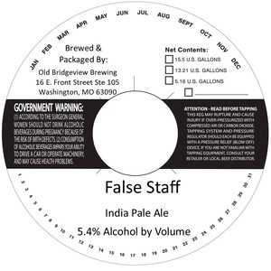 Old Bridgeview Brewing False Staff March 2024