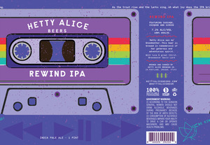 Hetty Alice Beers Rewind IPA