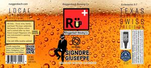 Rueggenbach Brewing Co Signore Giuseppe Italian Style Pilsner